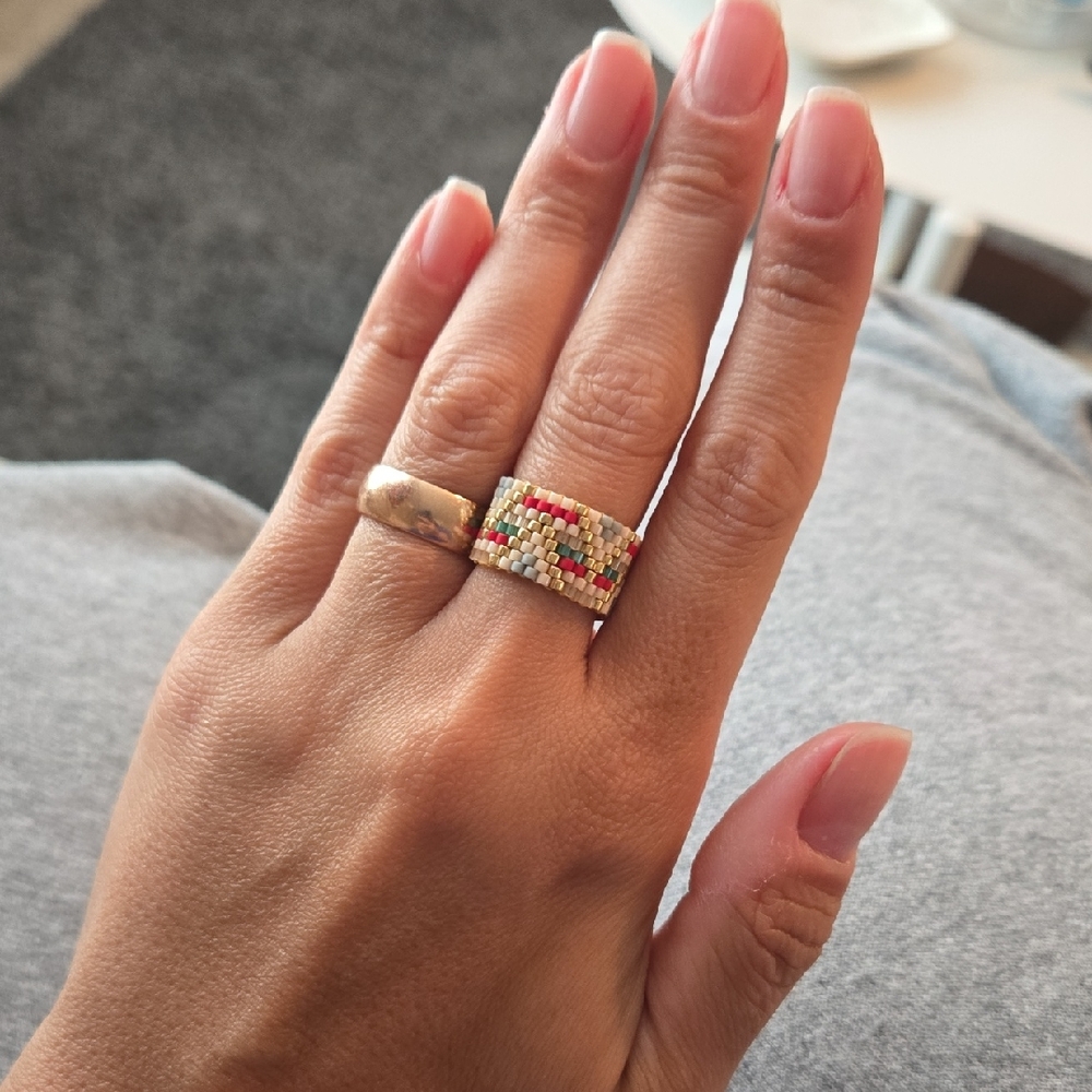 Colorful Beaded Ring